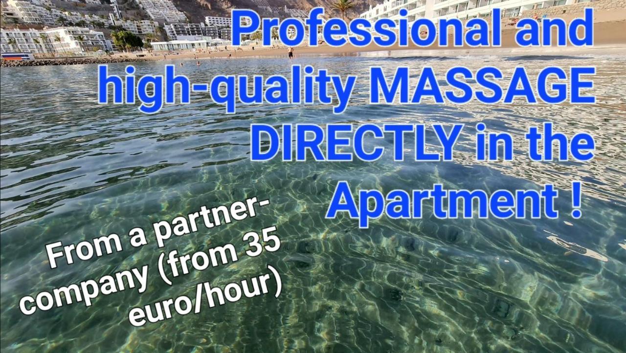 דירות פאטלוואקה Deluxe Seaview-Sunsets !Transfe-R Inc! Pool,2Aircond,2Tv65",600Mb Dishwasher,,2 Beaches,Anfi-View מראה חיצוני תמונה
