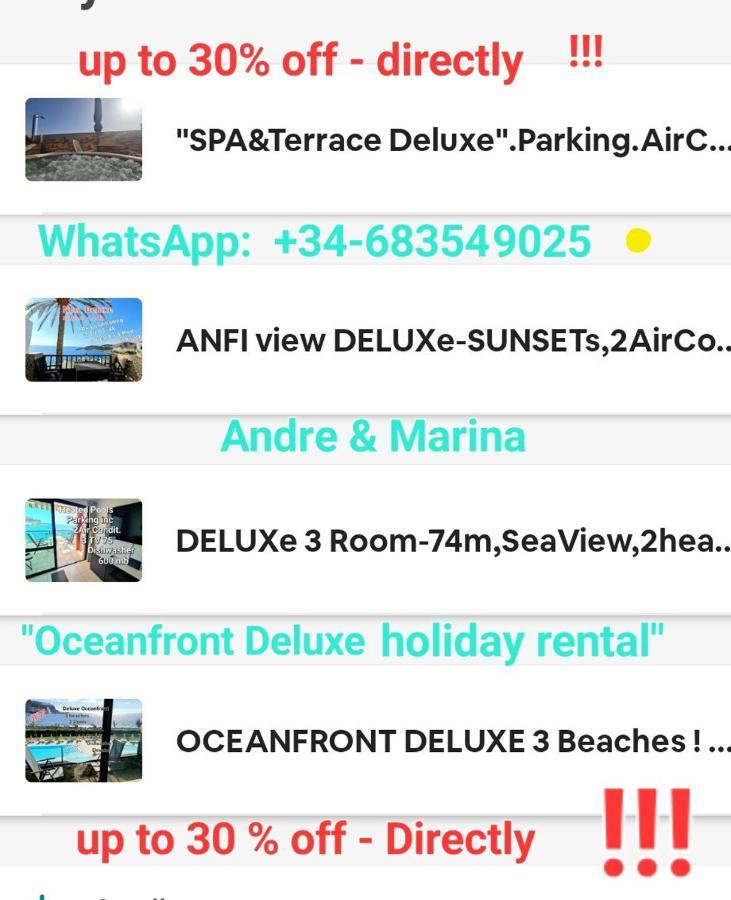 דירות פאטלוואקה Deluxe Seaview-Sunsets !Transfe-R Inc! Pool,2Aircond,2Tv65",600Mb Dishwasher,,2 Beaches,Anfi-View מראה חיצוני תמונה