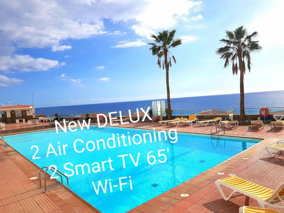 דירות פאטלוואקה Deluxe Seaview-Sunsets !Transfe-R Inc! Pool,2Aircond,2Tv65",600Mb Dishwasher,,2 Beaches,Anfi-View מראה חיצוני תמונה